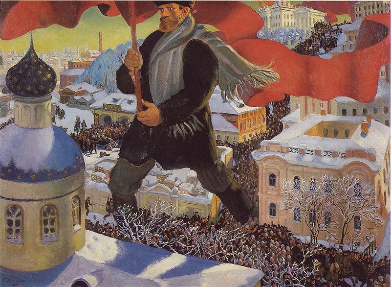 Boris Kustodiev The Bolshevik oil painting picture
